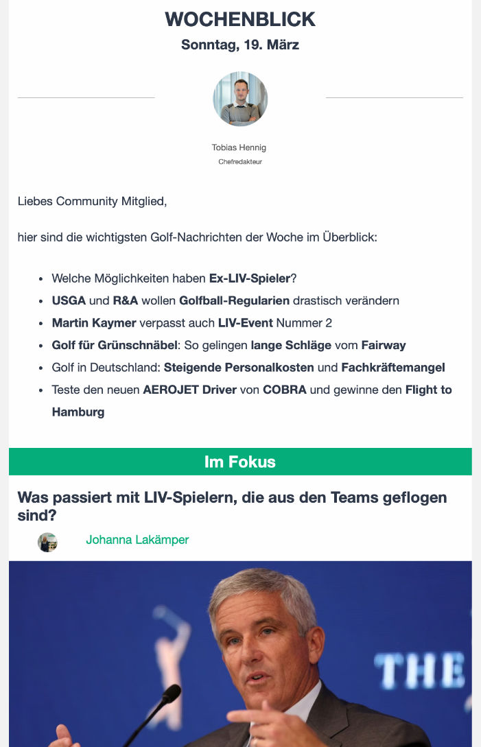 Golf Post Wochenblick